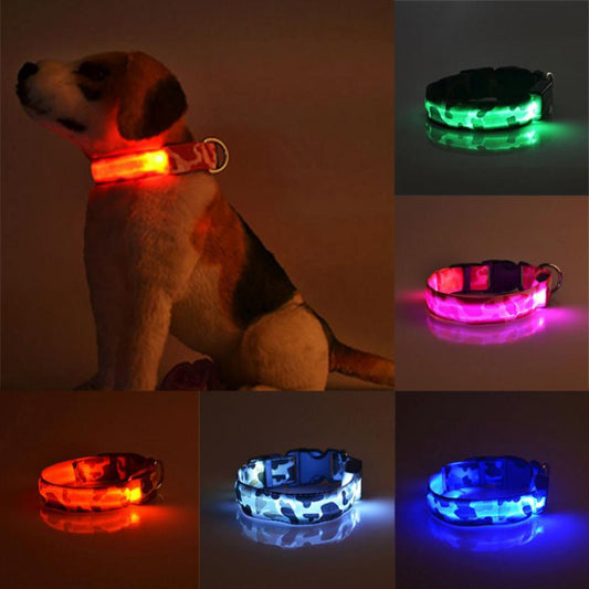 Camouflage pet supplies luminous dog collar - Paws R US