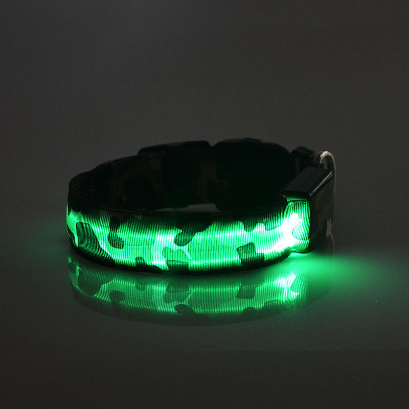 Camouflage pet supplies luminous dog collar - Paws R US