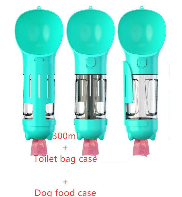 3-In-1 Portable Pet Outdoor Travel Water Bottle