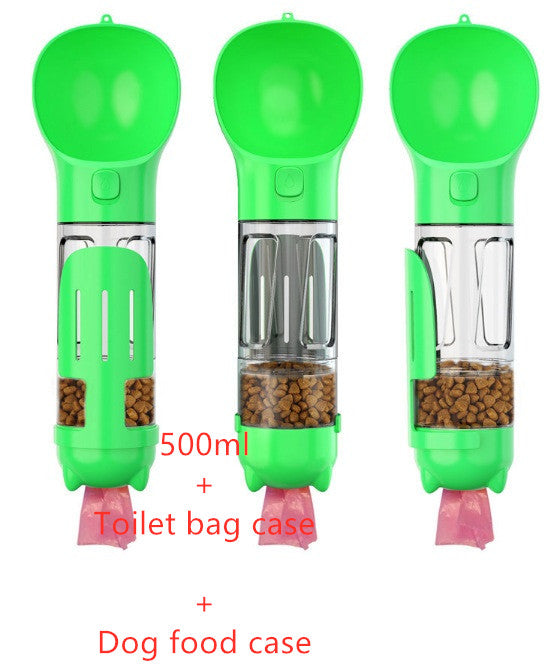 3-In-1 Portable Pet Outdoor Travel Water Bottle