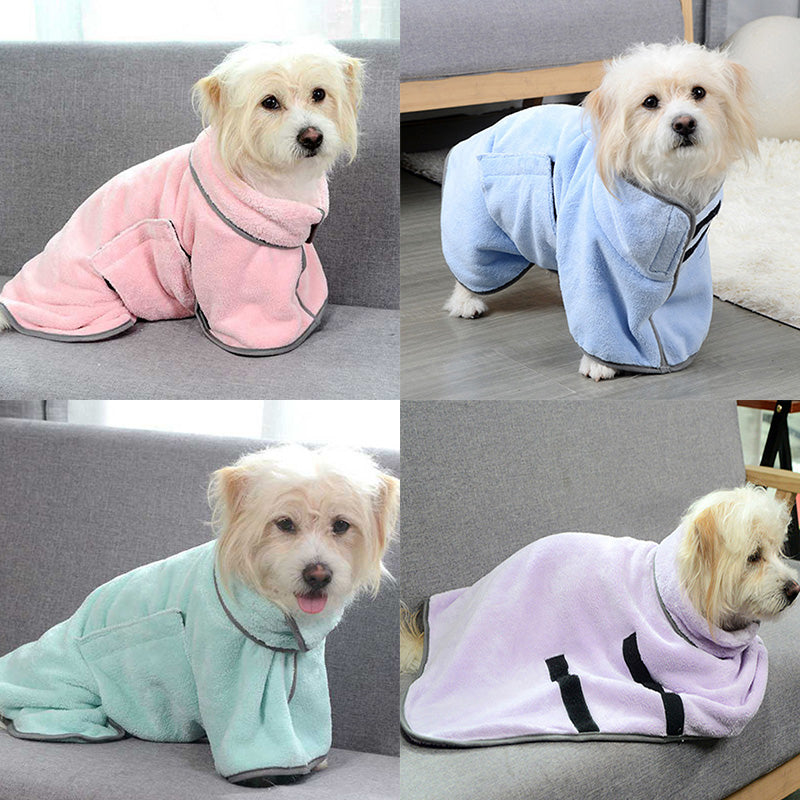 Quick-drying Pet Absorbent Towel Dog Bathrobe Pet Dog Bath Towel For Dogs Cats Microfiber Absorbent Pet Drying Towel Pet Supplies Pet Products - Paws R US