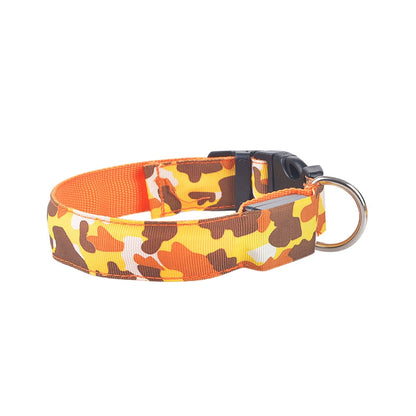 Camouflage pet supplies luminous dog collar - Paws R US