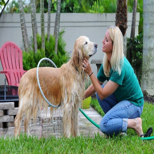 Fully automatic 360 degree pet supplies bath ring - Paws R US