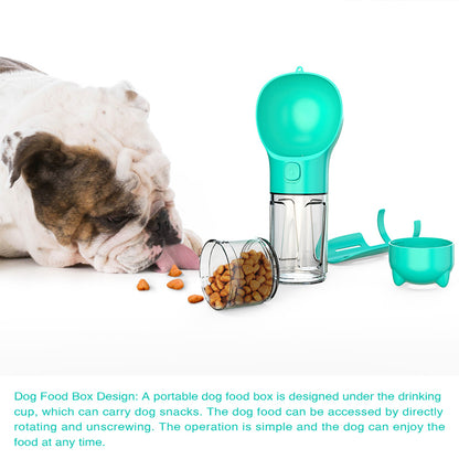 3-In-1 Portable Pet Outdoor Travel Water Bottle