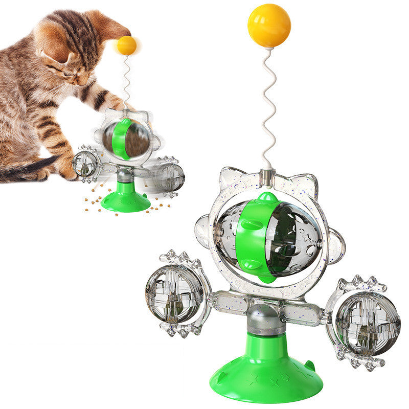 Pet Supplies Cat Pinwheel Toy Sucker Leaky Ball - Paws R US